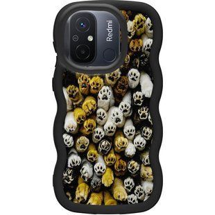 Чехол TPU Cloudy Pictures для Xiaomi Redmi 12C / Poco C55 Paws