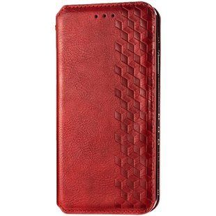 Шкіряний чохол-книжка GETMAN Cubic (PU) для Samsung Galaxy A31 Червоний