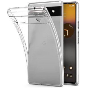 TPU чехол Epic Transparent 1,5mm Full Camera для Google Pixel 6a Бесцветный (прозрачный)