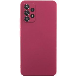 Чехол TPU GETMAN Liquid Silk Full Camera для Samsung Galaxy A52 4G / A52 5G / A52s Бордовый / Marsala