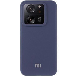 Чехол Silicone Cover Lakshmi (AAA) with Logo для Xiaomi 13T / 13T Pro Темно-синий / Midnight blue
