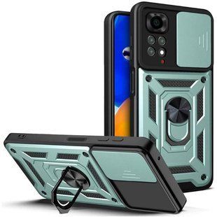 Чохол Ummi Camshield Serge Ring для Xiaomi Redmi Note 11 (Global) / Note 11S Зелений / Green
