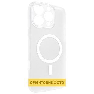 Чехол PC Slim Matte with Magnetic Fit (camera button) для Apple iPhone 17 (6.3") White