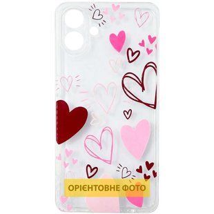Чохол TPU Clear Joy для Samsung Galaxy A26 5G Hearts