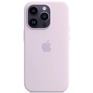 Чехол Silicone Case Full Protective (AA) для Apple iPhone 16 Pro (6.3") Сиреневый / Lilac