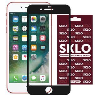 Защитное стекло SKLO 3D для Apple iPhone 7 plus / 8 plus (5.5") Черный
