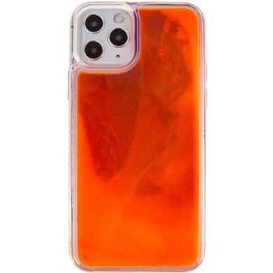 Неоновый чехол Neon Sand glow in the dark для Apple iPhone 11 Pro Max (6.5") Фиолетовый / Оранжевый
