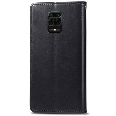 Шкіряний чохол-книжка GETMAN Gallant (PU) для Xiaomi Redmi Note 9s / Note 9 Pro / Note 9 Pro Max Чорний