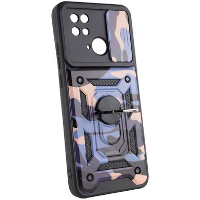 Ударостійкий чохол Camshield Serge Ring Camo для Xiaomi Poco C40 Фіолетовий / Army Purple