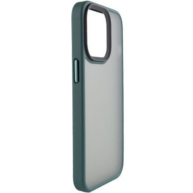 TPU+PC чохол Metal Buttons для Apple iPhone 13 Pro Max (6.7") Зелений / Dark Green