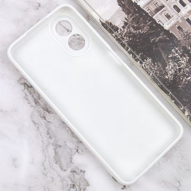 Силиконовый чехол Candy Full Camera для Oppo A38 / A18 Белый / White