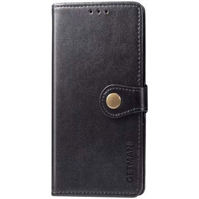 Шкіряний чохол-книжка GETMAN Gallant (PU) для Xiaomi Redmi Note 9s / Note 9 Pro / Note 9 Pro Max Чорний