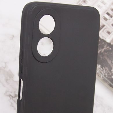 Силиконовый чехол Candy Full Camera для Oppo A58 4G Черный / Black