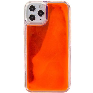 Неоновый чехол Neon Sand glow in the dark для Apple iPhone 11 Pro Max (6.5") Фиолетовый / Оранжевый