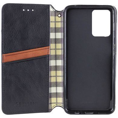 Кожаный чехол-книжка GETMAN Cubic (PU) для Xiaomi 14T Черный