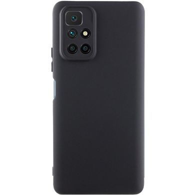 Чехол TPU GETMAN Liquid Silk Full Camera для Xiaomi Redmi 10 Черный / Black