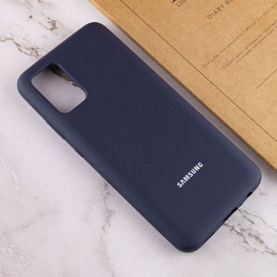 Чохол Silicone Cover Full Protective (AA) для Samsung Galaxy A02s Темно-синій / Midnight blue