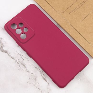 Чехол TPU GETMAN Liquid Silk Full Camera для Samsung Galaxy A52 4G / A52 5G / A52s Бордовый / Marsala