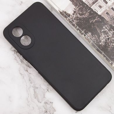 Силиконовый чехол Candy Full Camera для Oppo A58 4G Черный / Black