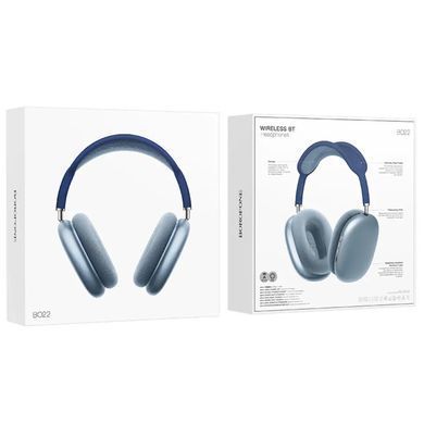 Накладні бездротові навушники Borofone BO22 Elegant Blue