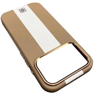 Шкіряний чохол Rally with MagSafe для Apple iPhone 17 Pro Max (6.9") Beige / White