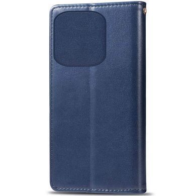 Кожаный чехол-книжка GETMAN Gallant (PU) для TECNO Spark 10 Pro Синий