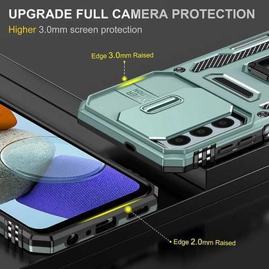Ударостійкий чохол Camshield Army Ring для Samsung Galaxy A14 4G/5G Зелений / Light Green