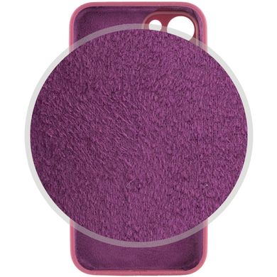 Чехол Silicone Case Full Camera Protective (AA) для Apple iPhone 14 (6.1") Бордовый / Plum