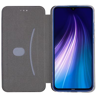 Кожаный чехол (книжка) Classy для Xiaomi Redmi Note 8 / Note 8 2021 Бордовый