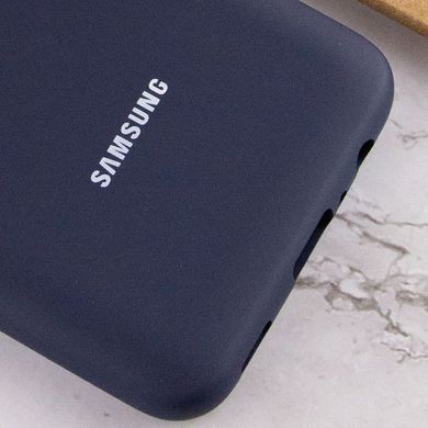 Чохол Silicone Cover Full Protective (AA) для Samsung Galaxy A02s Темно-синій / Midnight blue