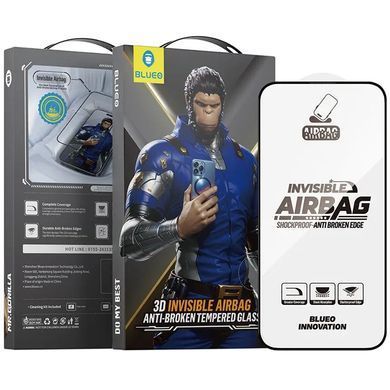 Уценка Защитное 3D стекло Blueo Invisible Airbag Anti-broken для Apple iPhone 17 Pro Max (6.9") Вскрытая упаковка / Черный