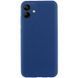 Чохол TPU GETMAN Liquid Silk Full Camera для Samsung Galaxy A06 Синій / Navy Blue