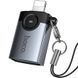 Уценка Переходник Hoco UA46 Lightning Male to USB Female USB2.0 Поврежденная упаковка / Metal gray фото 4
