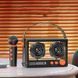 Bluetooth колонка QD03 Transparent з мікрофоном Black фото 3