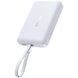 Портативний ЗП Power Bank Baseus EnerFill FM11 30W з БЗП with cable 10000mAh (E00289) Moon White фото 2