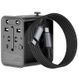 Мережевий універсальний перехідник WIWU UA013 20W GaN + 1USB-A/2C with retractable cable Type-C Black фото 4