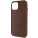 Чехол Silk Full Protective (AA) NO LOGO with Magnetic Fit для Apple iPhone 13 (6.1") Коричневый / Brown