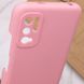 Чехол Silicone Cover Full Camera (AAA) для Xiaomi Redmi Note 10 5G / Poco M3 Pro Розовый / Pink фото 5