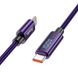 Дата кабель Hoco U125 Benefit 100W Type-C to Type-C (1.2m) Purple фото 2