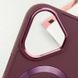 TPU чехол Bonbon Metal Style with Magnetic Fit для Apple iPhone 16 Plus (6.7") Бордовый / Plum фото 3