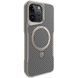 TPU+PC чохол Metal Buttons with Magnetic Fit Carbon Ring для Apple iPhone 15 Pro (6.1") Сірий