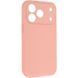 Чохол Silk Full Camera Protective (AA) NO LOGO для Apple iPhone 17 Pro Max / 18 Pro Max (6.9") Персиковий / Peach