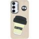 Чехол TPU Leather Toys для Samsung Galaxy S25 FE Coffee / Sand