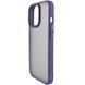 TPU+PC чехол Metal Buttons для Apple iPhone 12 Pro Max (6.7") Темно-фиолетовый / Dark Purple