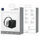 Мережевий універсальний перехідник WIWU UA013 20W GaN + 1USB-A/2C with retractable cable Type-C Black фото 5