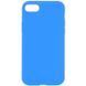 Чехол Silicone Case Full Protective (AA) NO LOGO для Apple iPhone SE (2020) Голубой / Blue