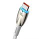 Дата кабель Baseus Glimmer Series Fast Charging Data Cable USB to Type-C 100W 1m (CADH00040) White фото 2