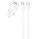 АЗП Borofone BZ34B Cloud PD20W+QC3.0 total 38W (1USB-A/1C) + кабель Type-C to Type-C White фото 1