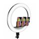 Уценка Кольцевая светодиодная LED лампа Arc Ring Remote control 18" + tripod 2.1m Поврежденная упаковка / Black фото 1