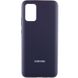Чохол Silicone Cover Full Protective (AA) для Samsung Galaxy A02s Темно-синій / Midnight blue фото 1